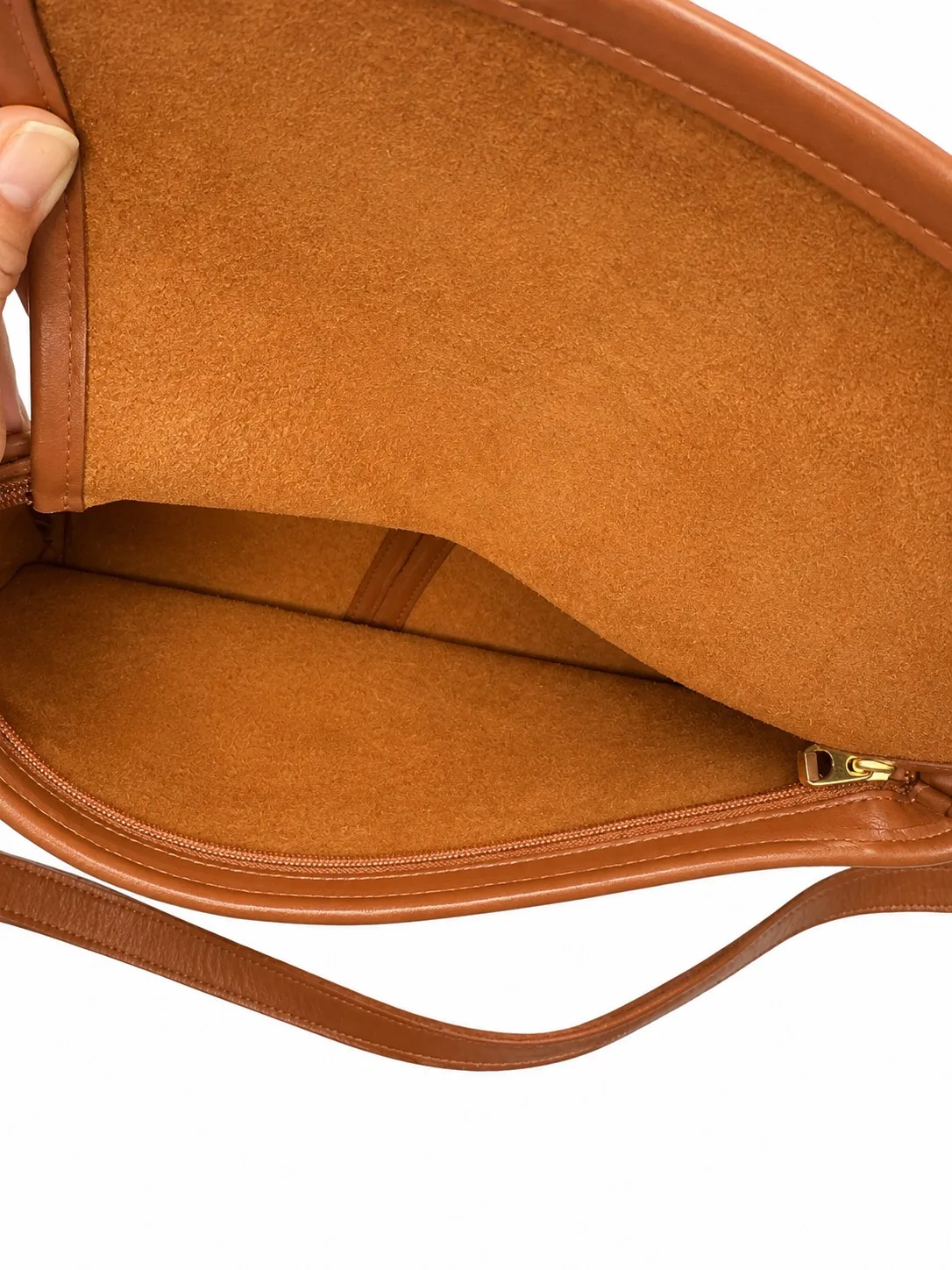 Vintage Coach Brown Leather Women's Crossbody Bag Gold Hardware Pockets I6M 4148 — photo 6