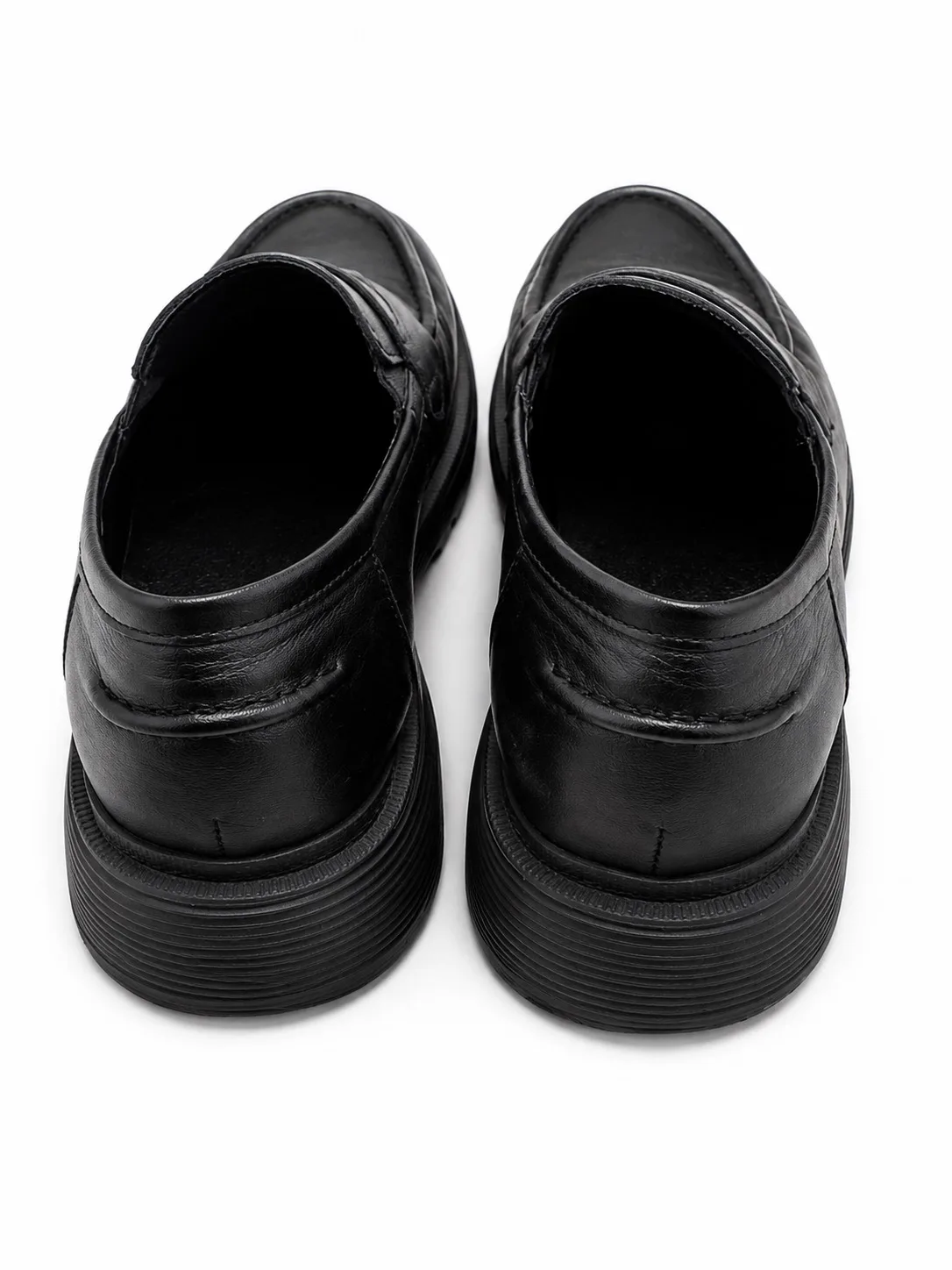Easy Steps Eleanor Black Leather Slip-On Loafer Round Toe Rubber Sole EU 37 EUC — photo 3
