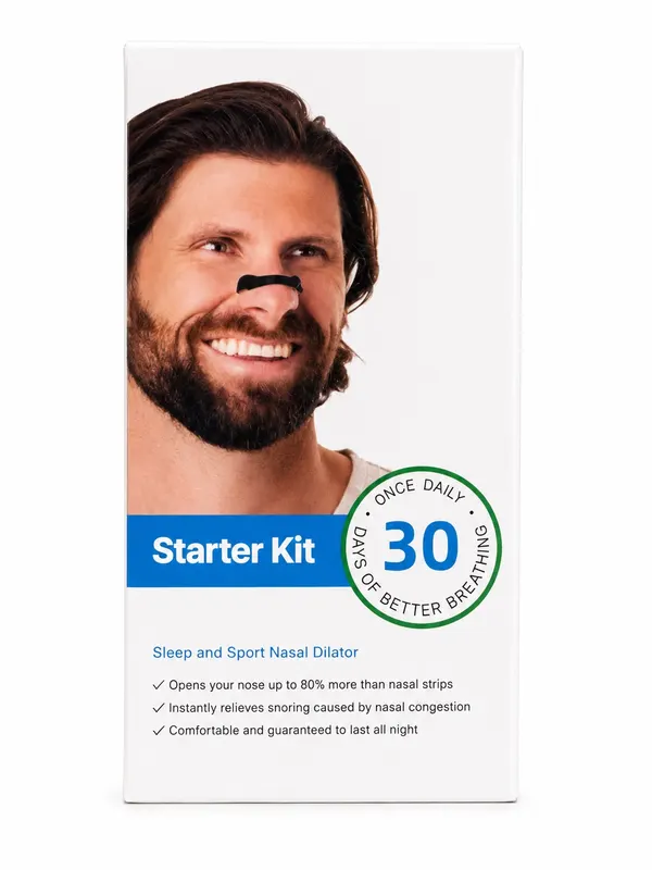 Intake Nasal Dilator Starter Kit Black Sleep Sport Anti Snoring Nasal Congestion