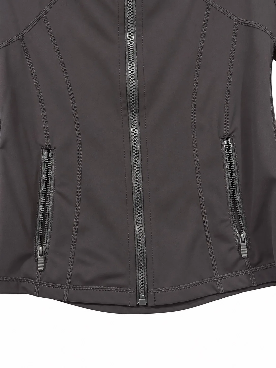 Alo Yoga Women's Black / Chocolate Contour Jacket Full Zip Size CAN 4 AU 8 AU 10 – photo 4