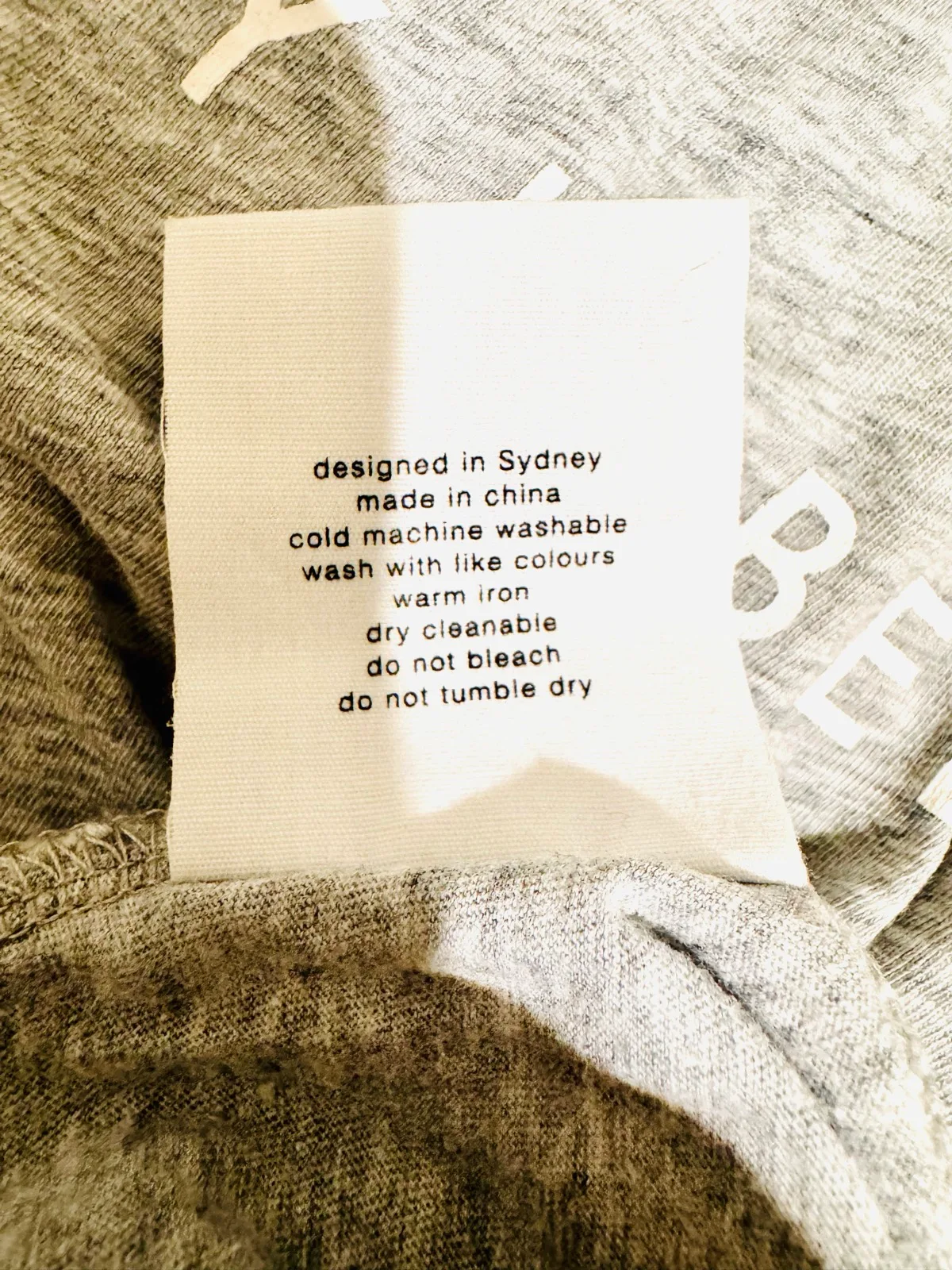 Assembly Label Women's Grey Logo Crew Neck Short Sleeve Cotton Jersey Tee Size 6 – photo 5