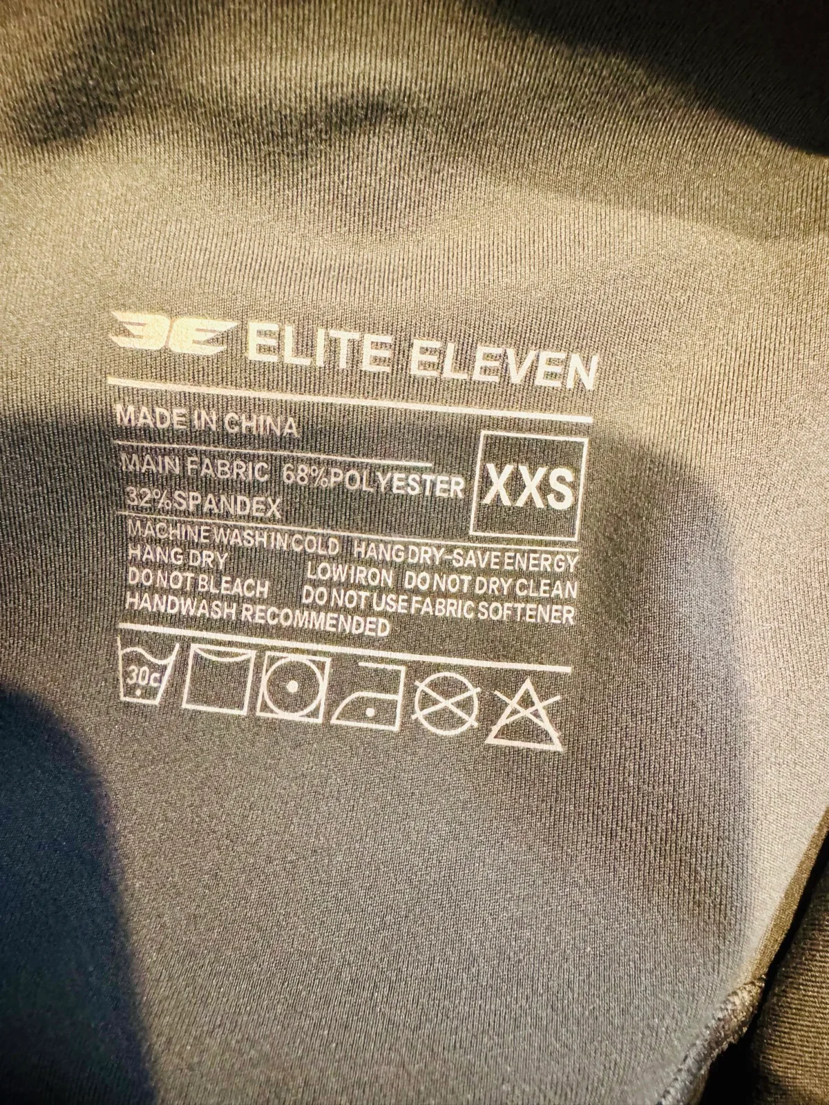 Elite Eleven Leggings Women's Olive Green Full Length Activewear size XXS AU 6 — photo 3