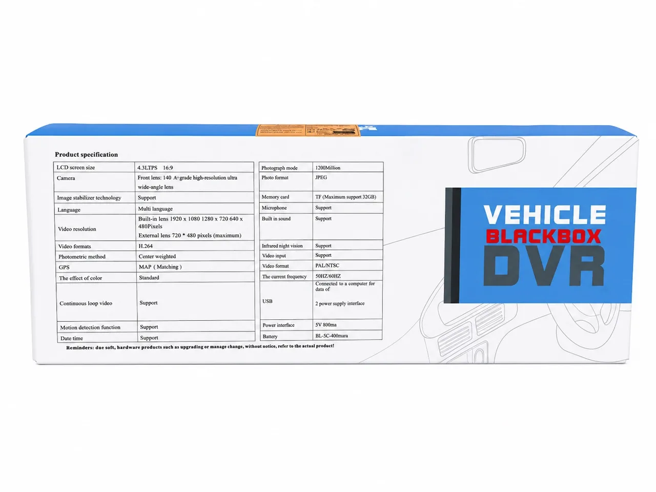 Vehicle Blackbox DVR Mirror Full HD 1080 High Definition, Car Recorder BNIB — photo 2