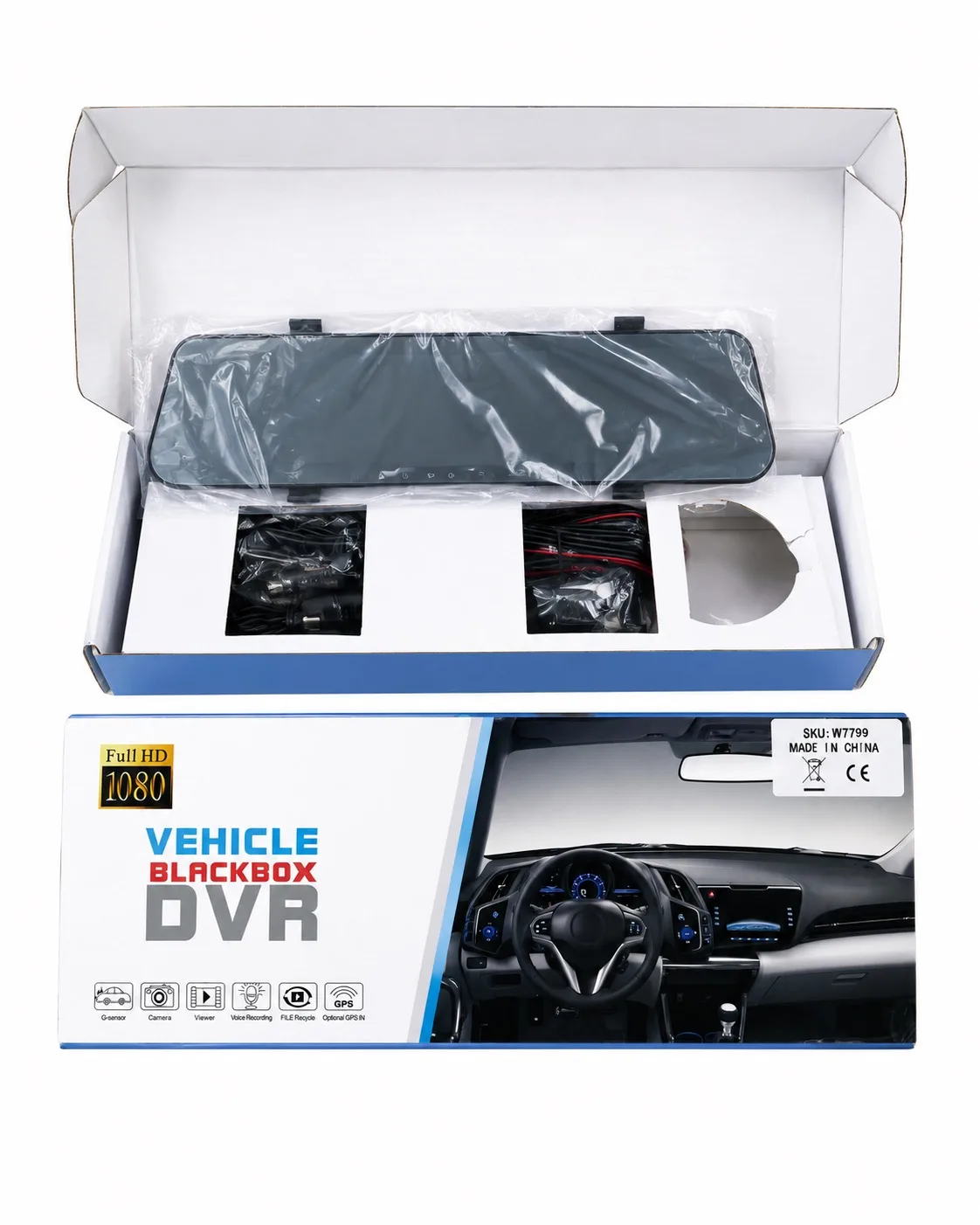 Vehicle Blackbox DVR Mirror Full HD 1080 High Definition, Car Recorder BNIB — photo 3