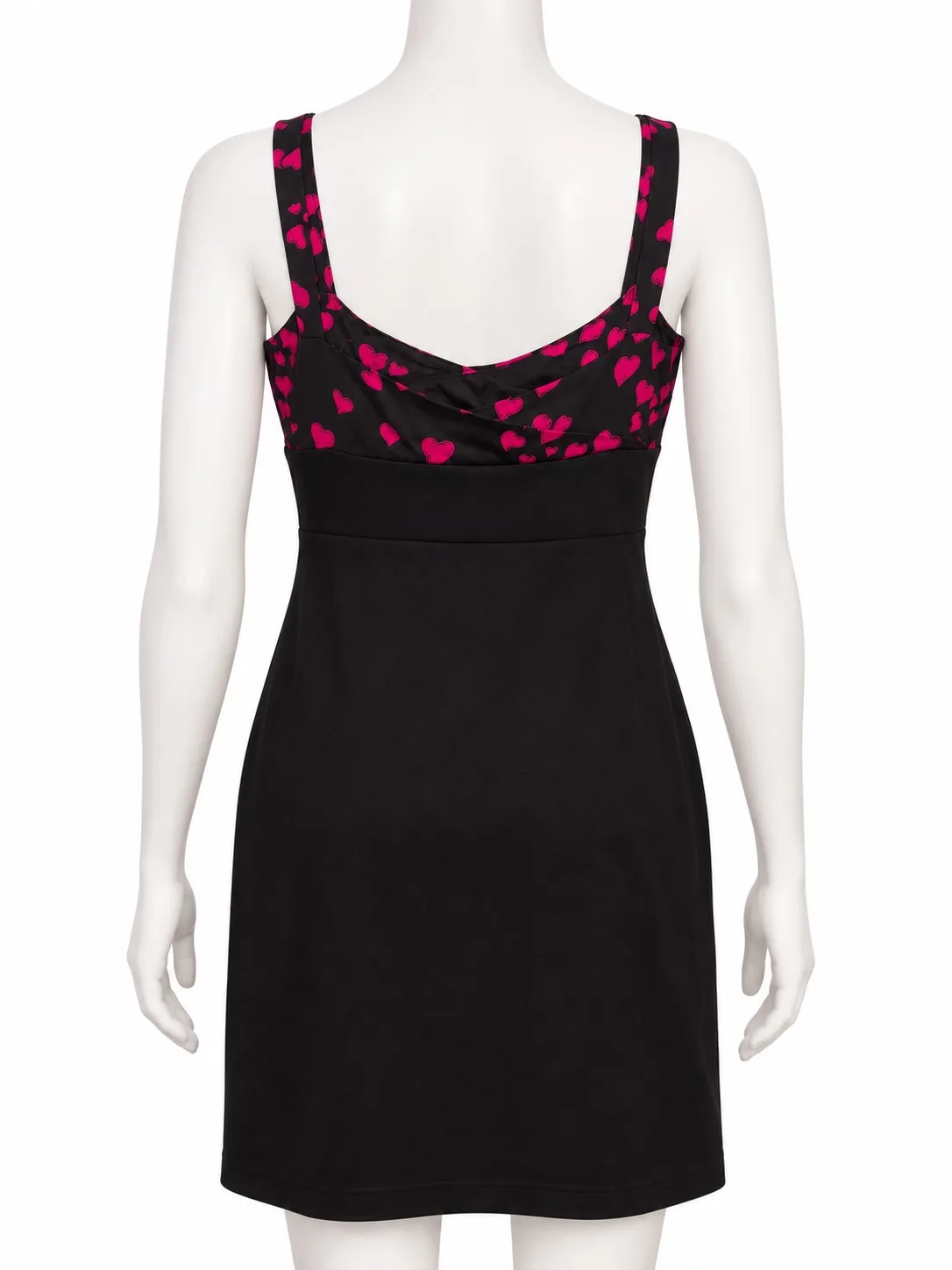 Alannah Hill Tickle My Pickle Frock Black Pink Heart Zip Lined Dress Size 14 – photo 2