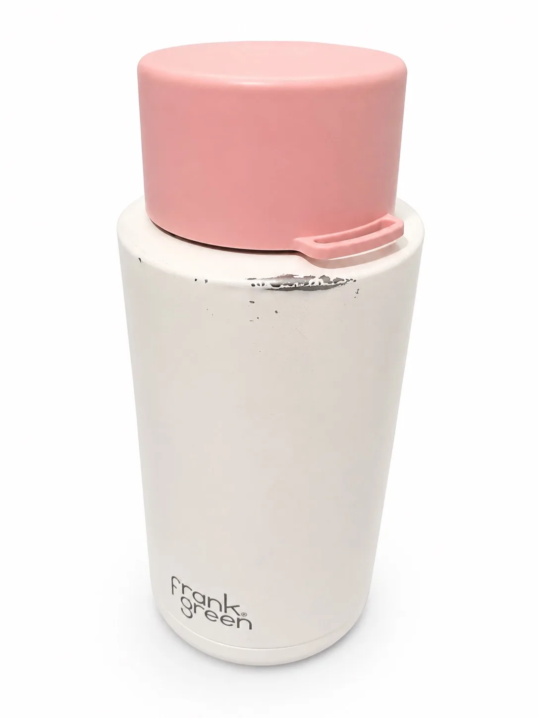 Genuine Frank Green Bottle 1L / 34oz White Pink Insulated Stainless Water Bottle — photo 2