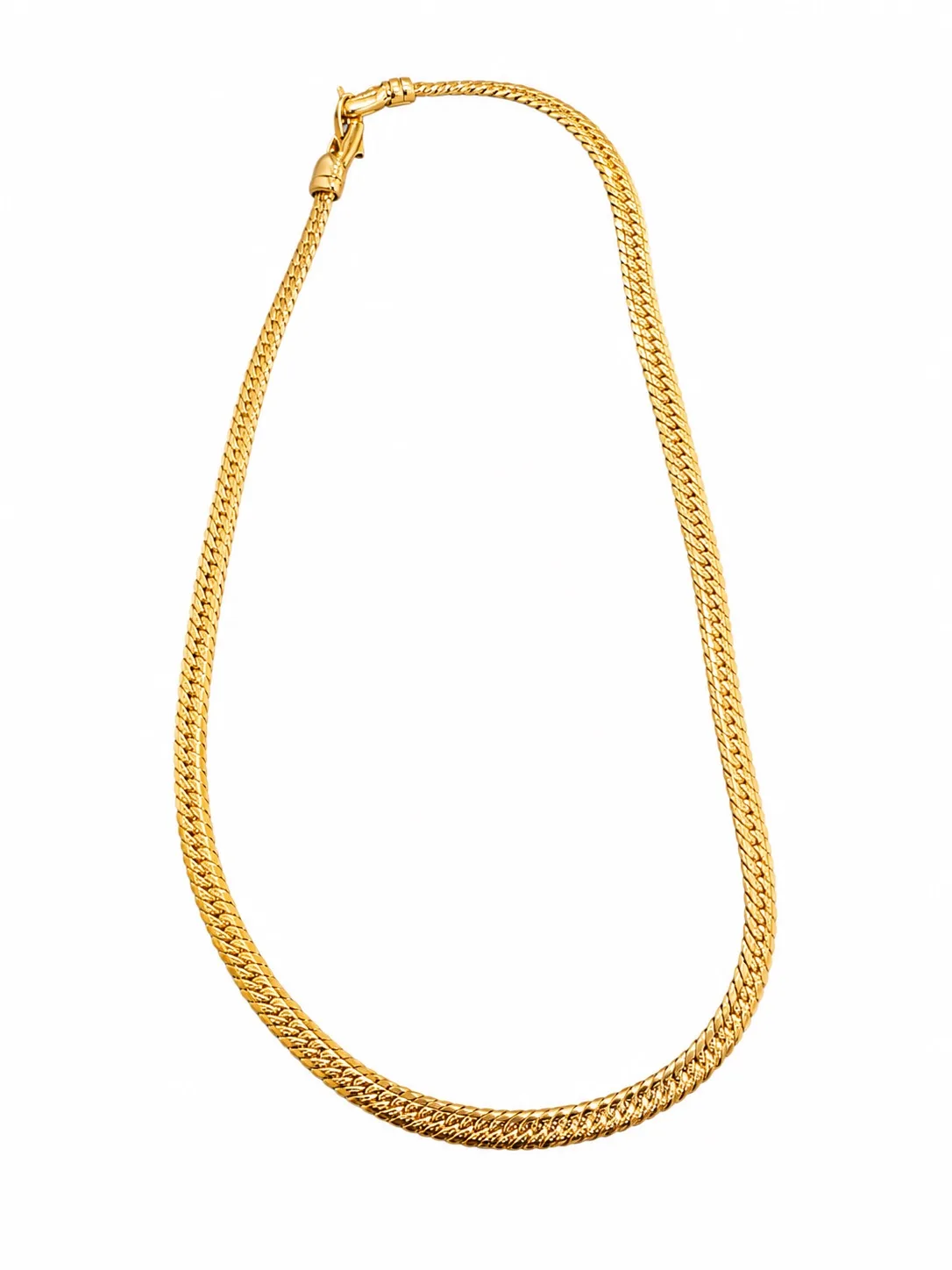 Vintage Monet Signed Gold Plated Textured Collar Necklace 40cm Woven Design — photo 4