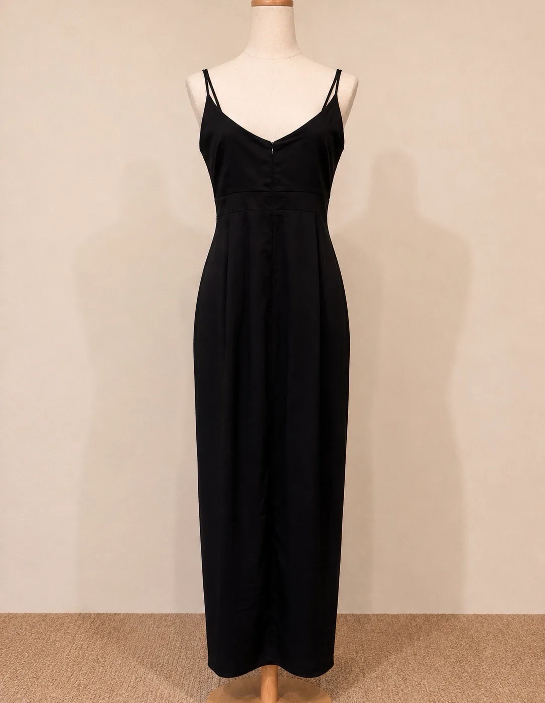 SHEIKE Women's Black Satin Draped Maxi Dress Stunning Adjustable Straps AU 10 — photo 2