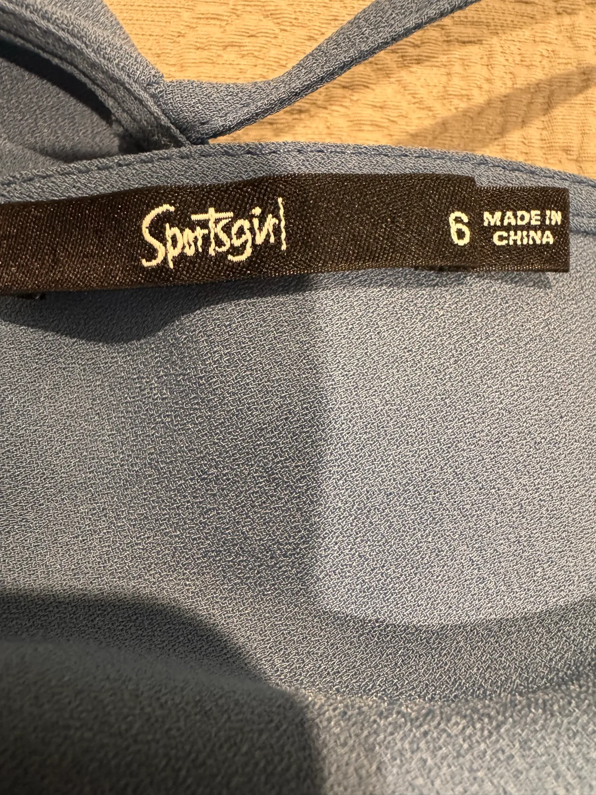 Sportsgirl Women's Chic Powder Blue Relaxed Fit Top Size 6 — photo 3