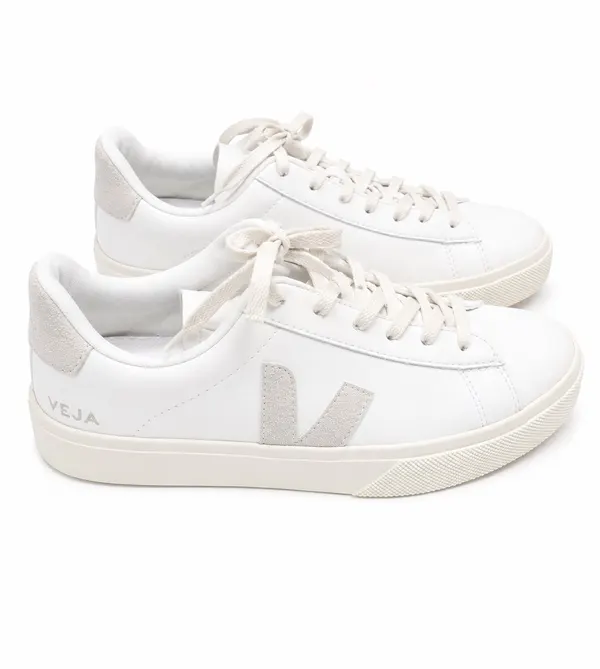 VEJA Campo Women's Sneakers Extra White Leather Lace Up EUR37 US6 As New RRP$230