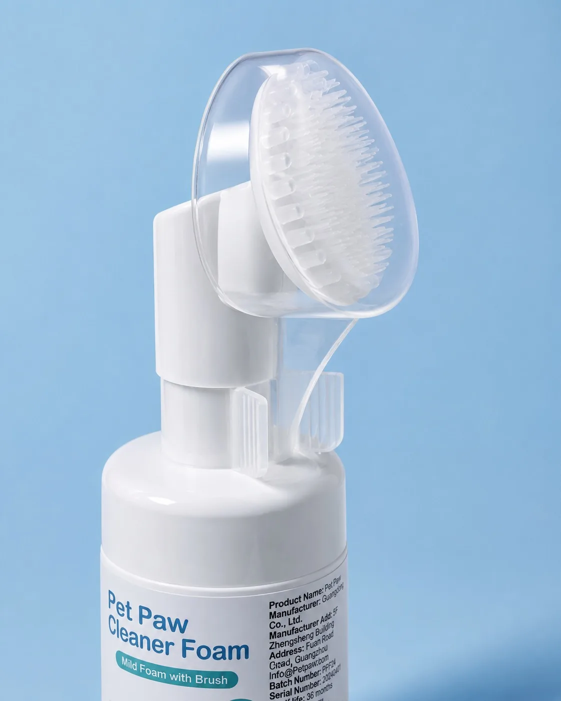 Waterless No-Rinse Paw Cleaner Dry Shampoo Foam InBuilt Brush Scrub Dog Cat New — photo 3