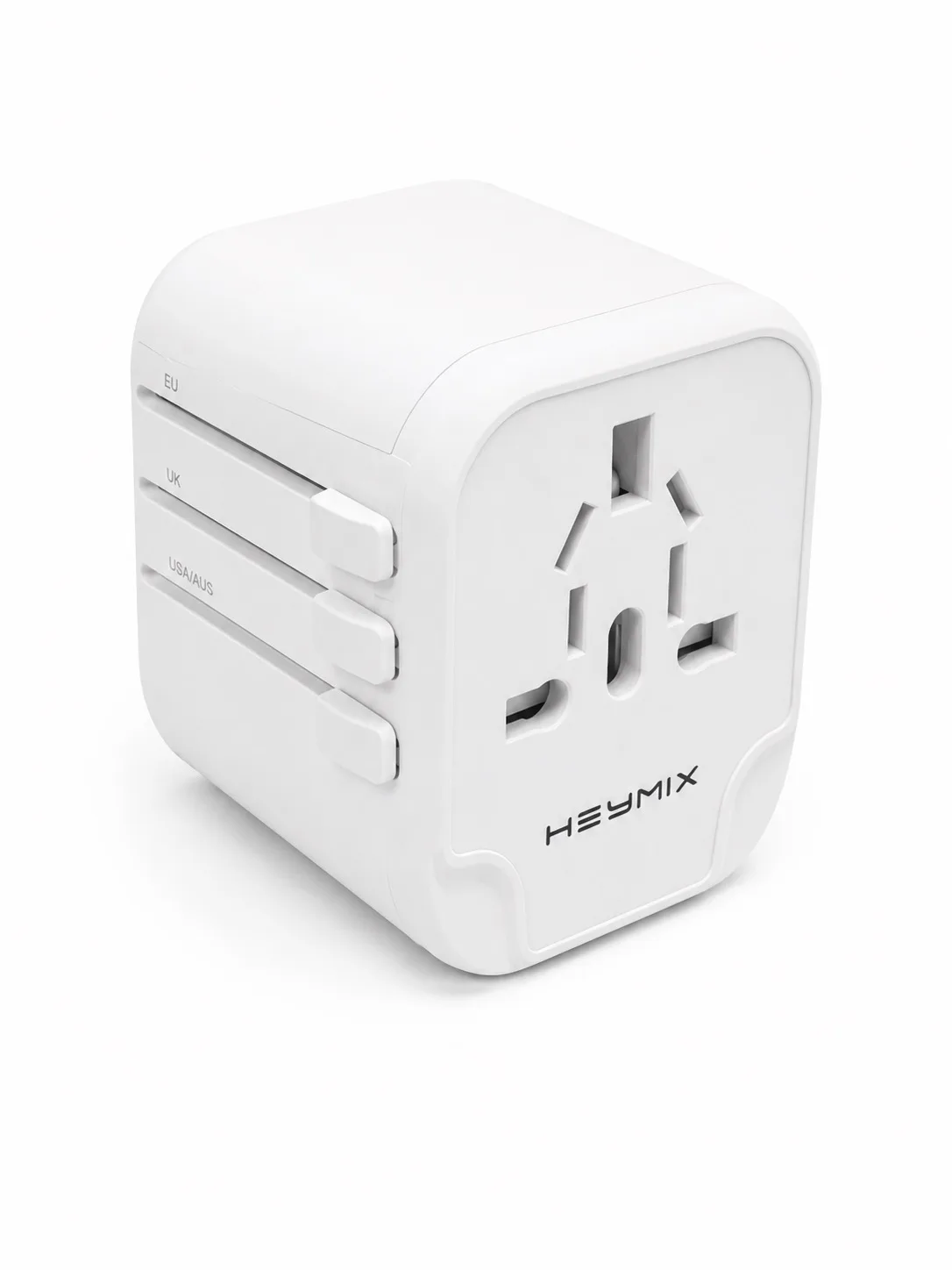 Heymix International Travel Adapter Universal Travel Plug 2 Port USB White BNIB — photo 3