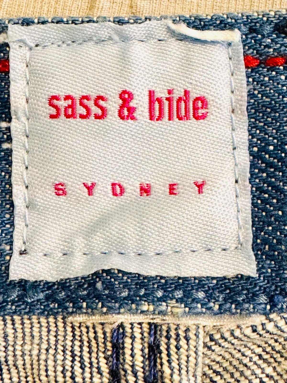 sass & bide Strayed Misfit Women's Skinny Jeans Blue Wash Low Rise Pocket AU 8 – photo 3