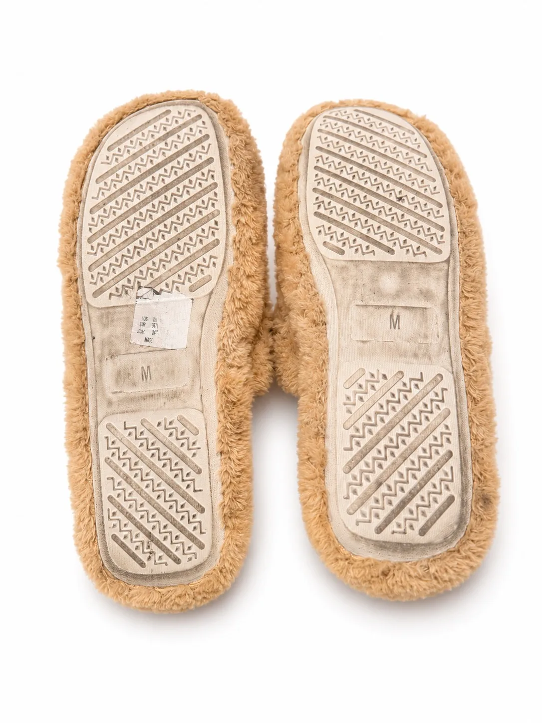 Peter Alexander Women's Beige Faux Fur Slip-On Slippers Embroidered Size M AU7-8 — photo 3