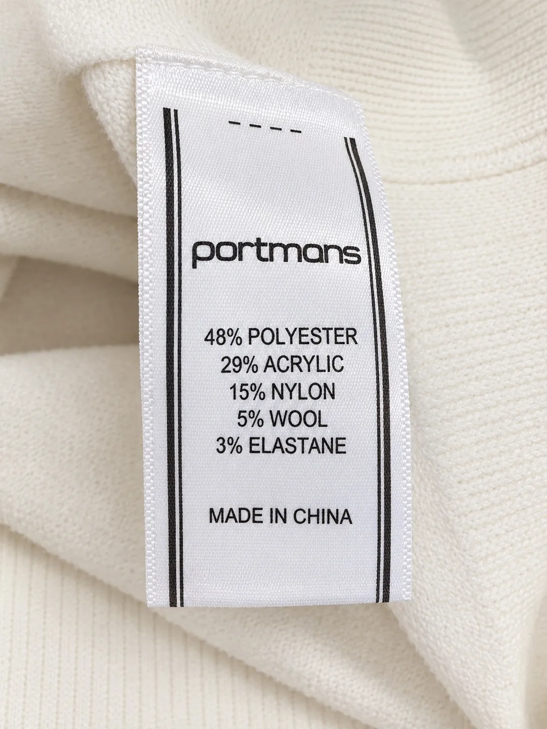 Portmans Women's Ivory Knit Crew Neck Sleeveless Button Front Cardigan Jumper XS — photo 4