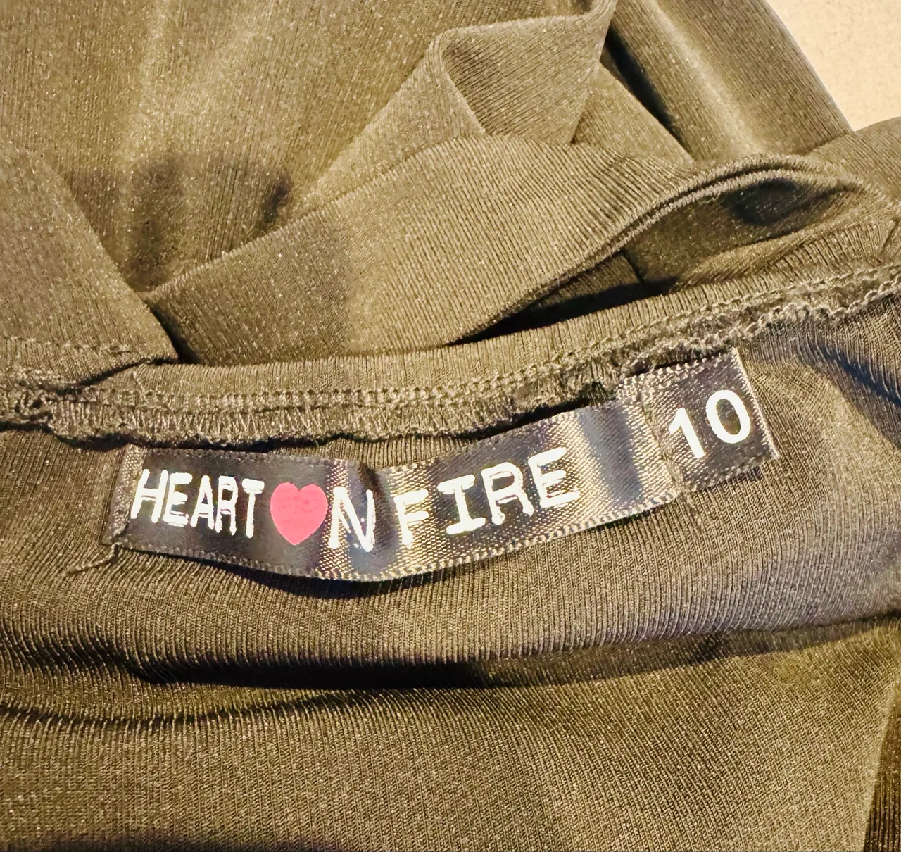 Heart on Fire Black Square Neck Strappy Backless Stretch Midi Dress 10 Like New — photo 5
