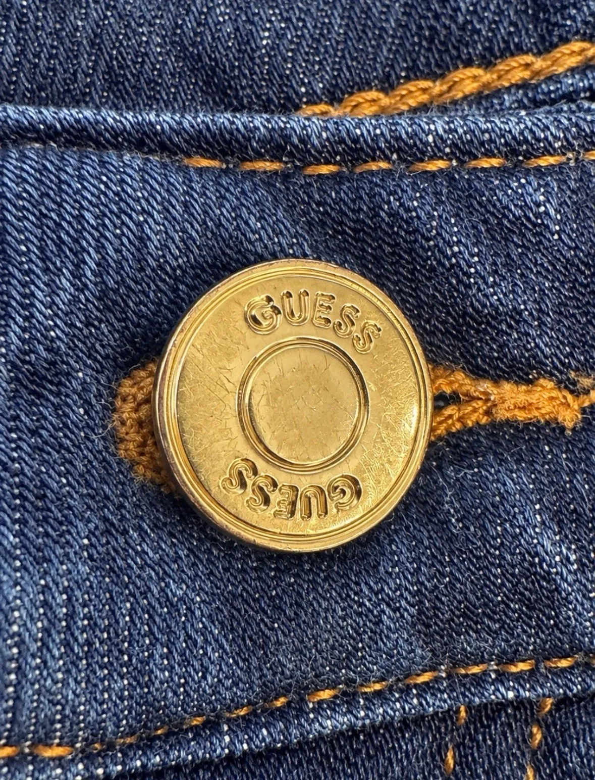 GUESS Los Angeles Women's Super High-Rise Skinny Jeans Dark Blue W26 L27 — photo 4