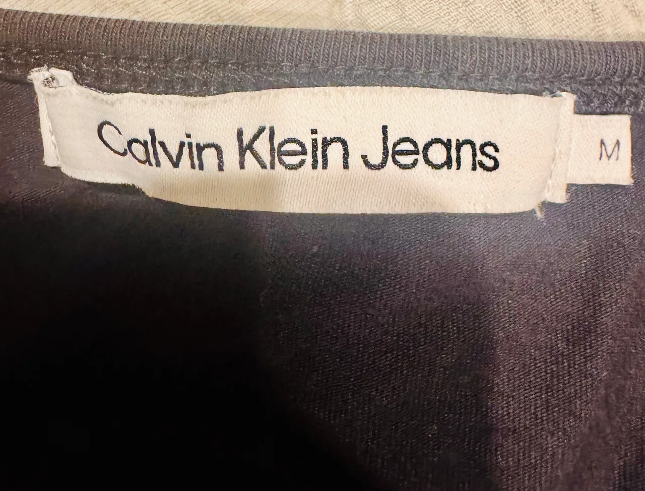 Calvin Klein Jeans Women's Size M Black Logo Sleeveless Cotton Jersey Tank Top — photo 3