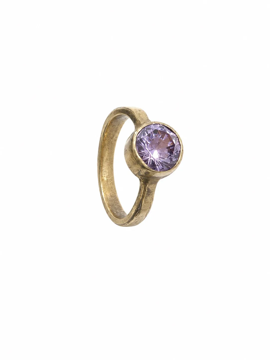 925 Sterling Silver Purple Crystal Set Necklace Ring Stud Earrings — photo 2