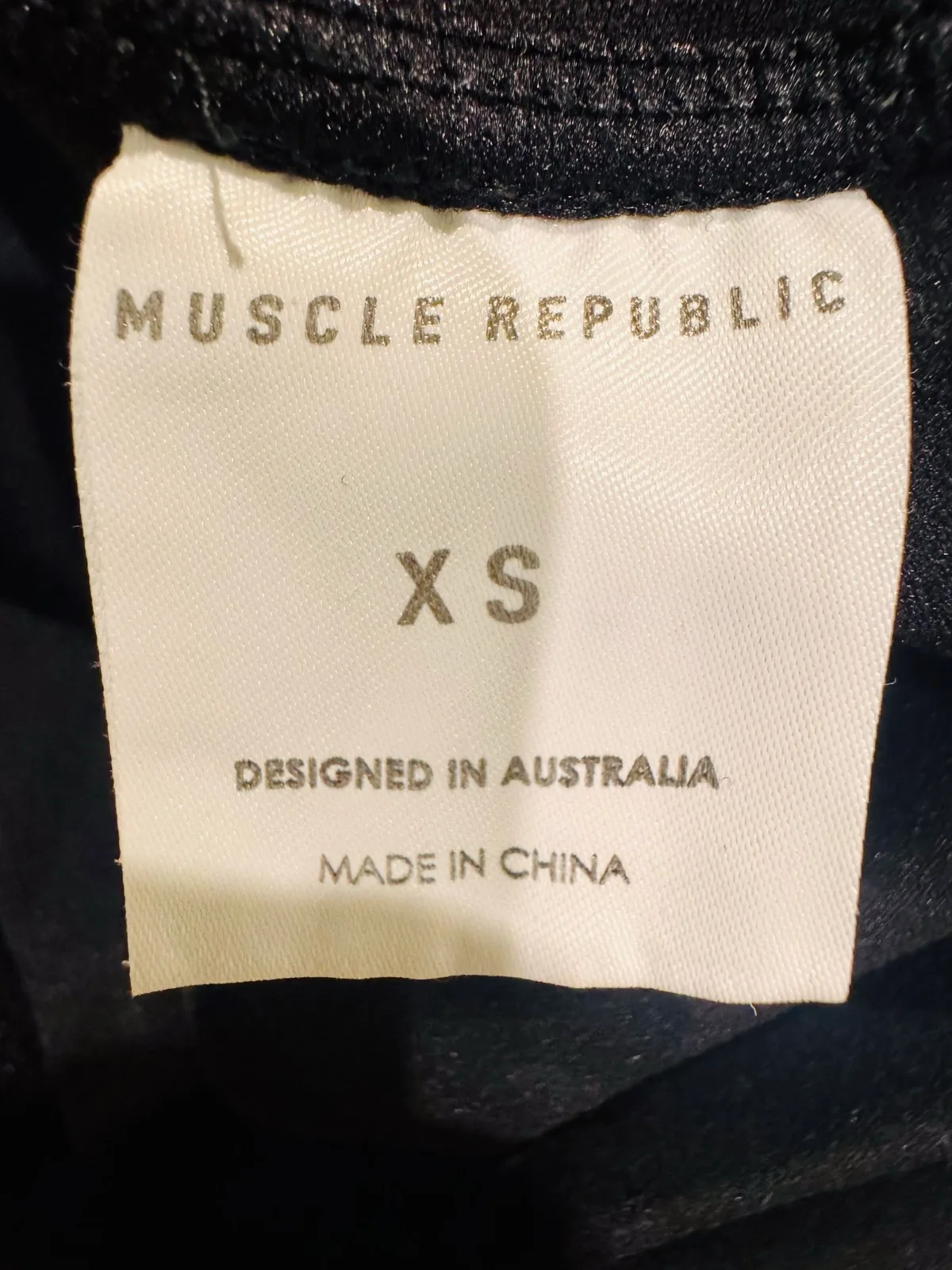 Muscle Republic Women's Black High Rise Ankle Leggings Nylon Size XS AU 6 8 — photo 4