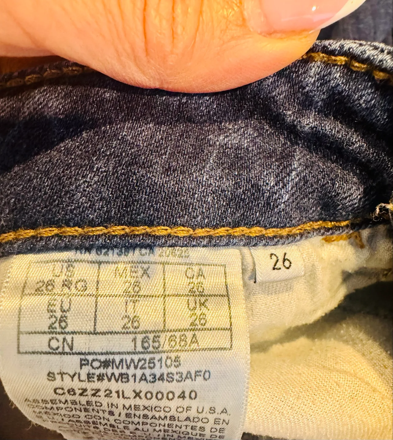 GUESS Los Angeles Women's Super High-Rise Skinny Jeans Dark Blue W26 L27 — photo 9