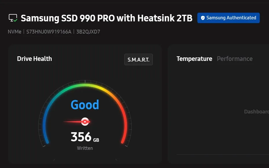 Samsung 990 PRO 2TB PCIe 4.0 NVMe M.2 SSD with genuine Samsung heatsink – photo 3