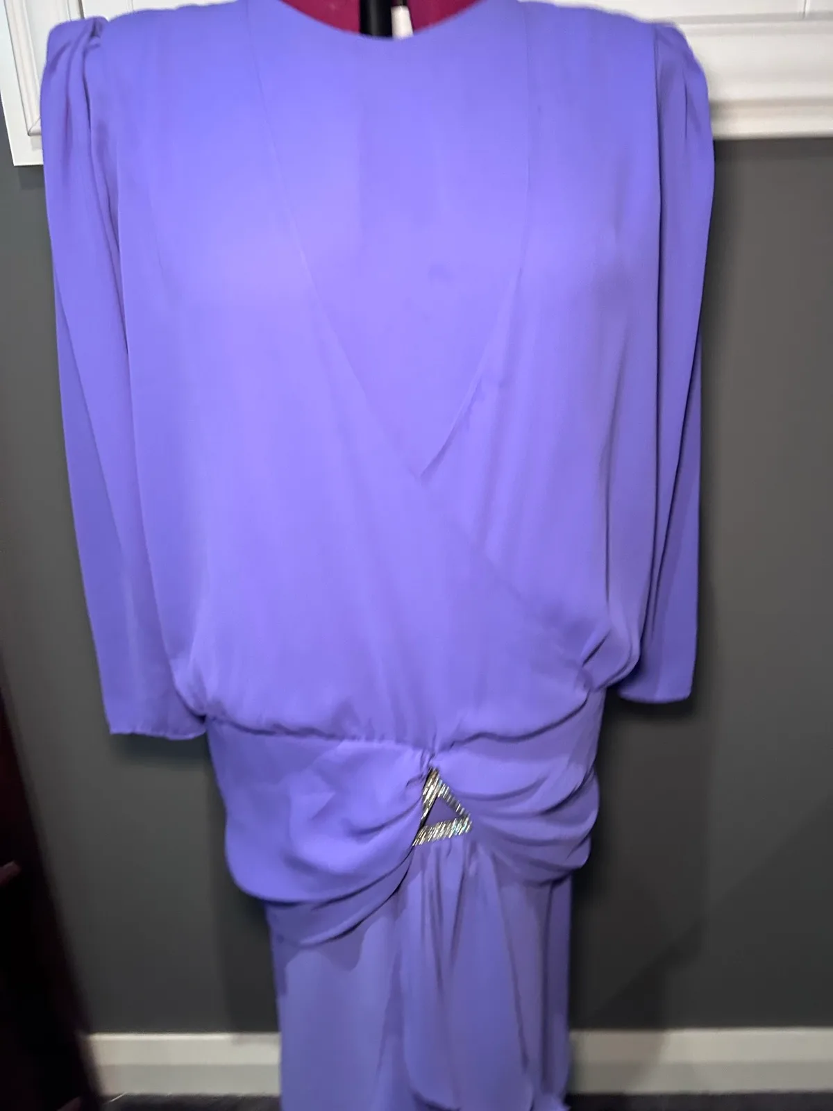 Vintage 1990’s Purple cocktail dress – photo 4