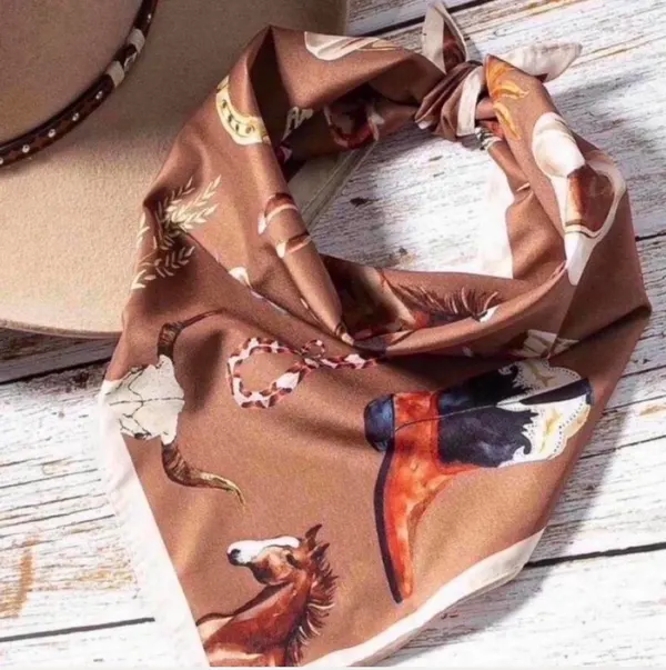 Horse print scarf