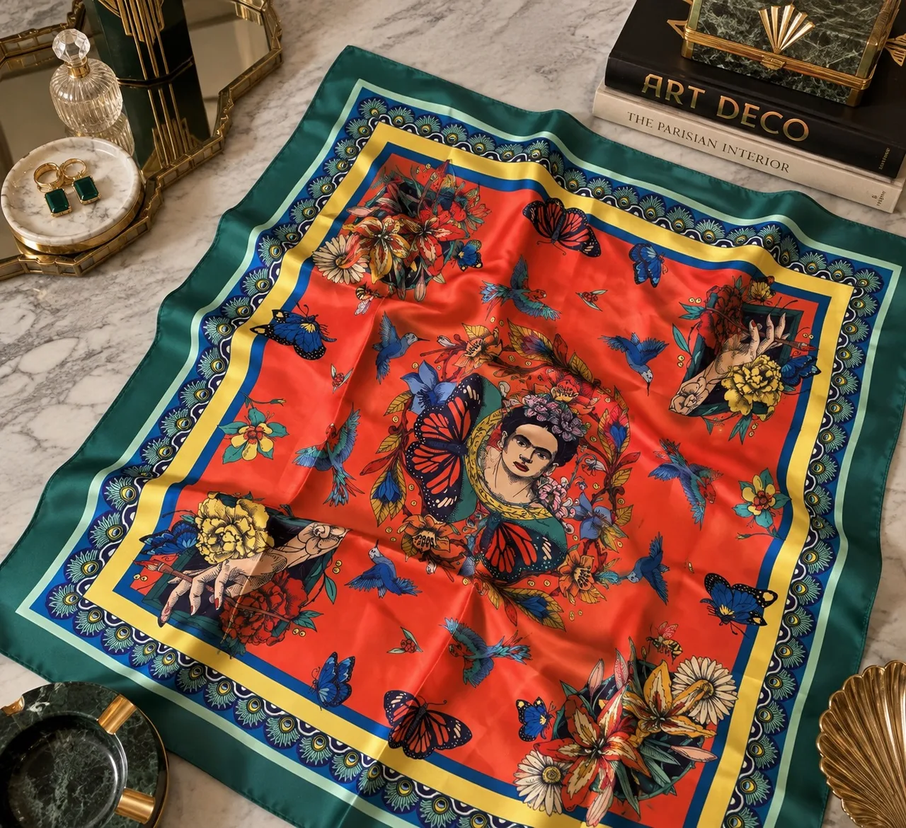 Frida Kahlo Silk Scarf — photo 2