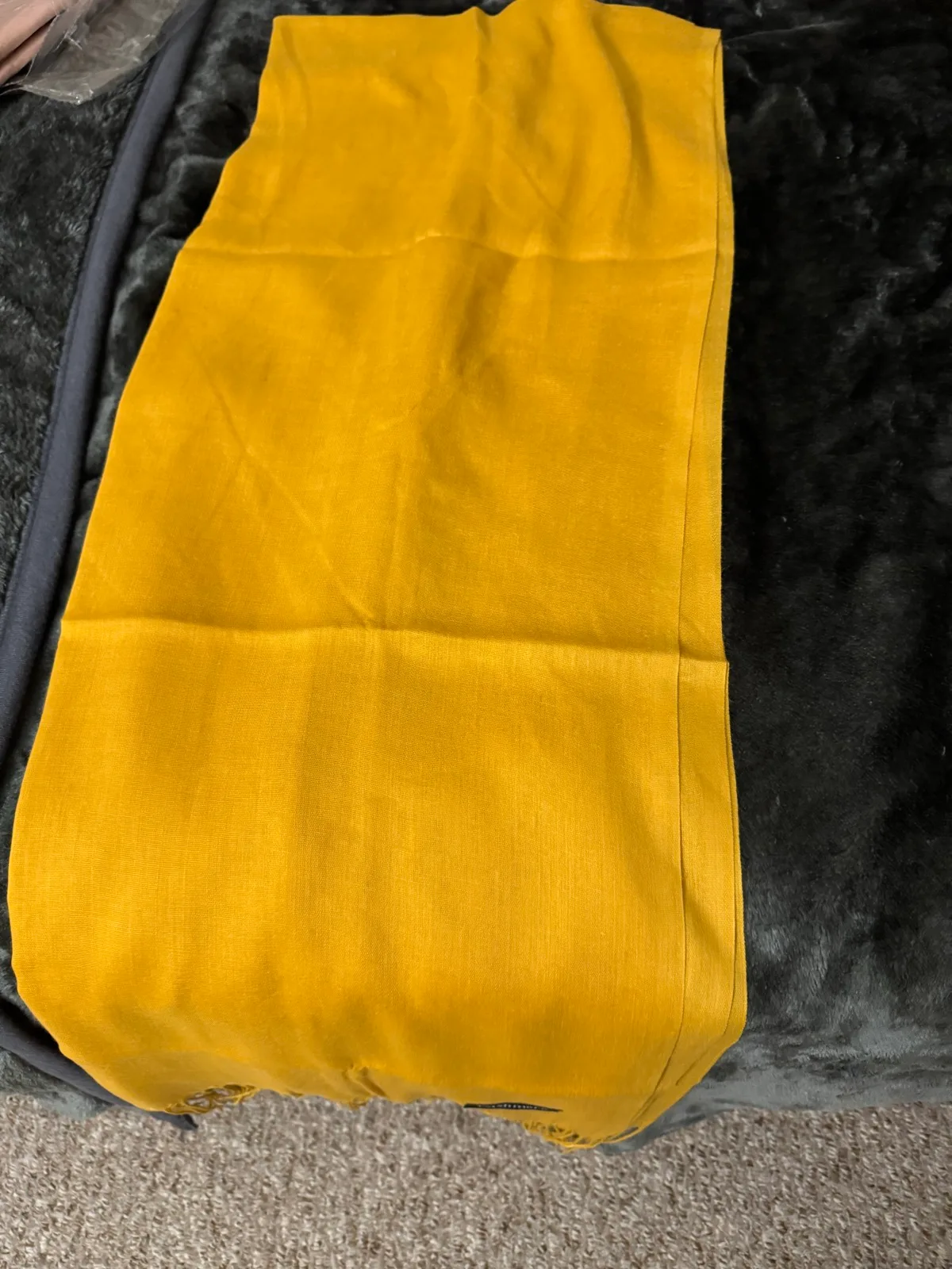 Cashmere fringe shawl — photo 3