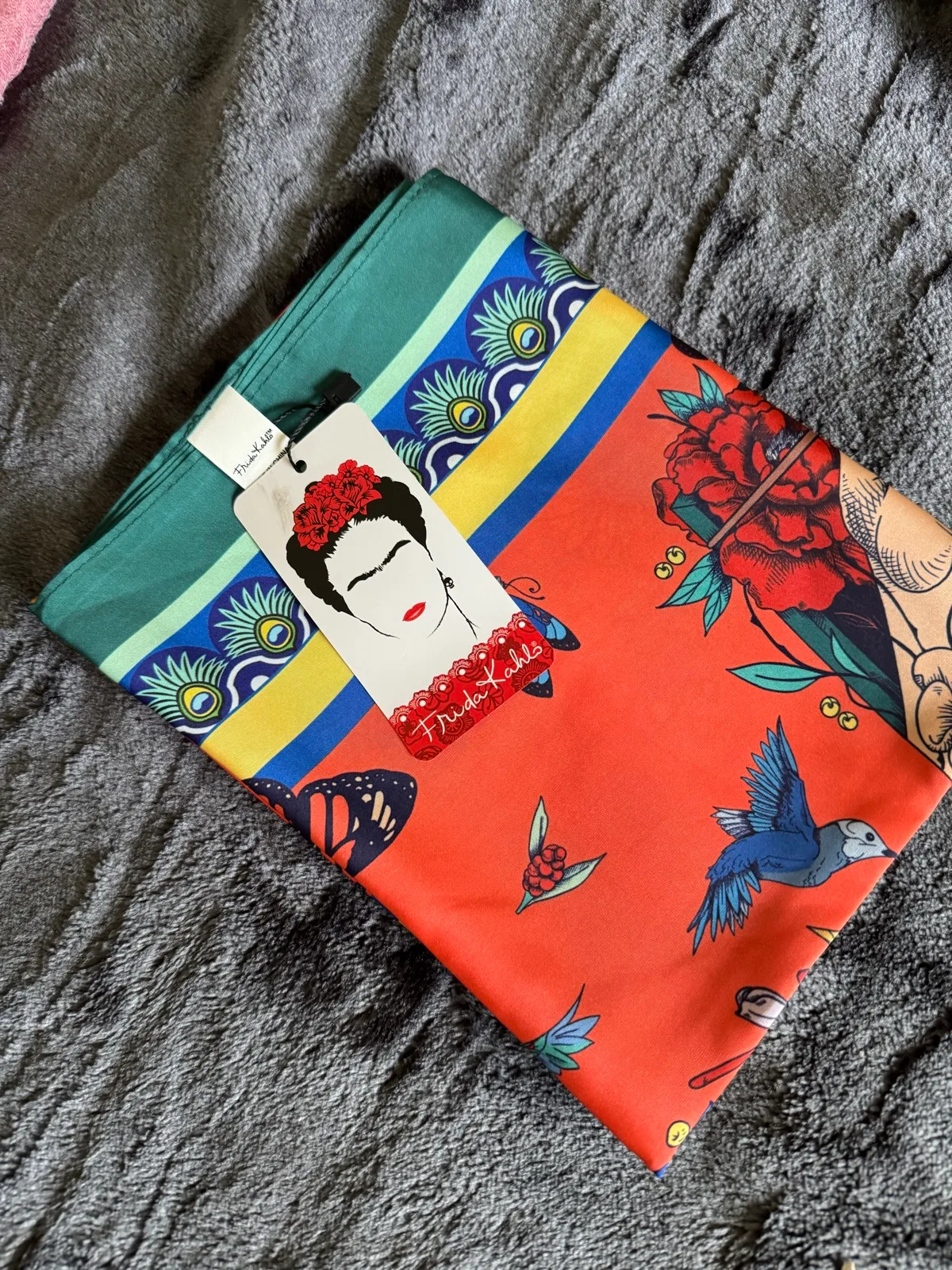 Frida Kahlo Silk Scarf — photo 3