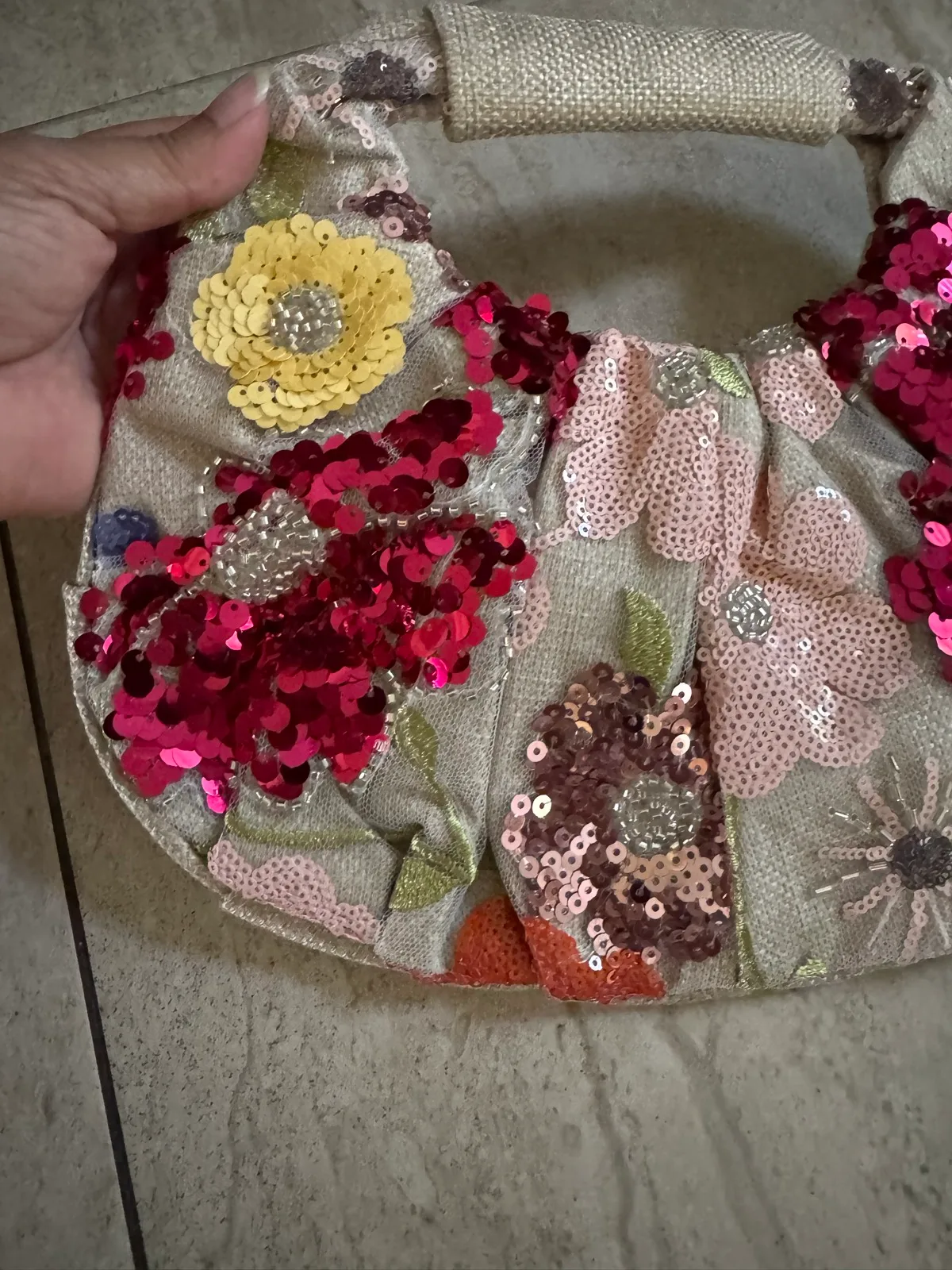 Embroidery sequin clutch — photo 5