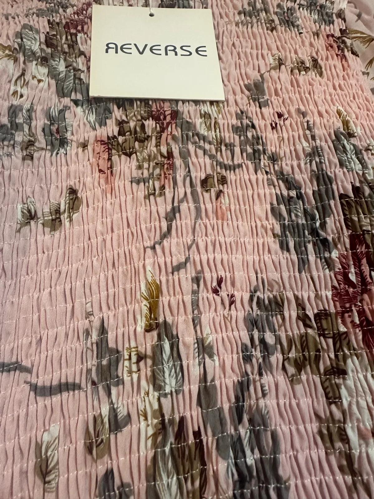 Floral pink mini dress — photo 2