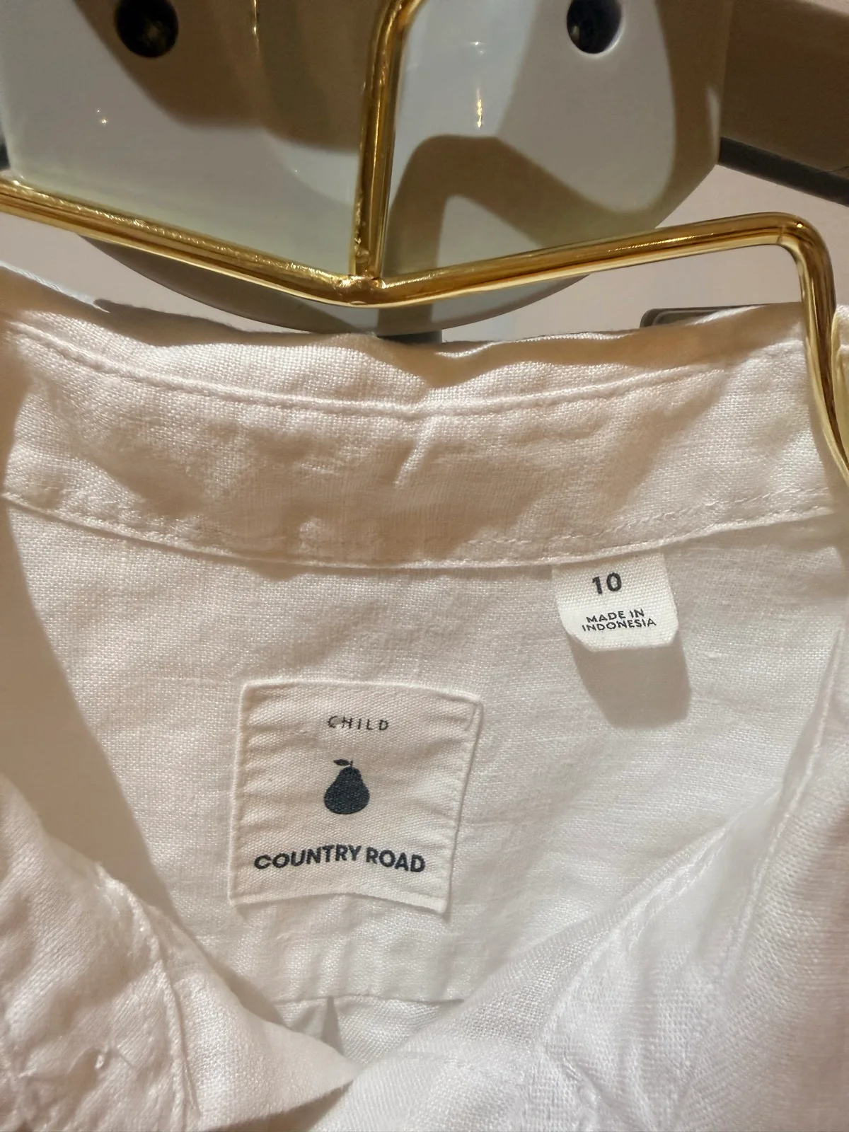 Country Road linen shirt size 10 kids – photo 5