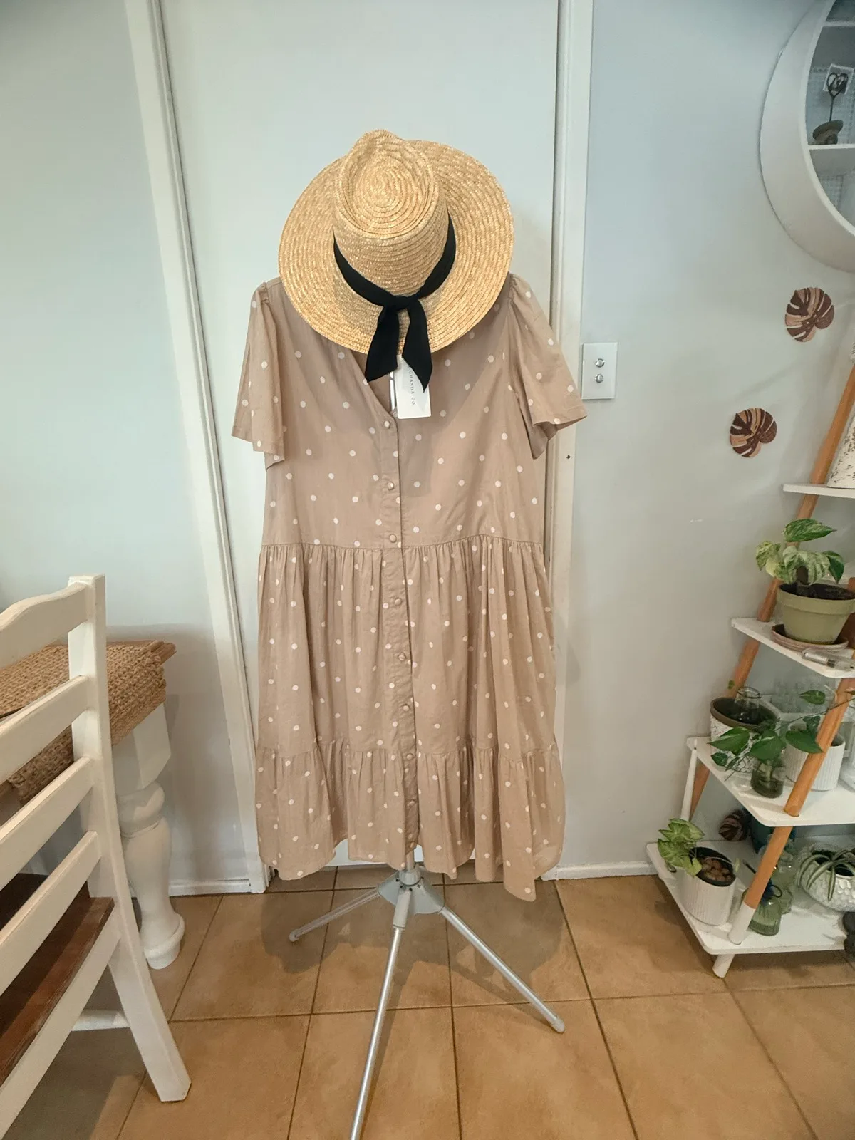 Polka Dots size 16 midi tiered dress Anko – photo 2