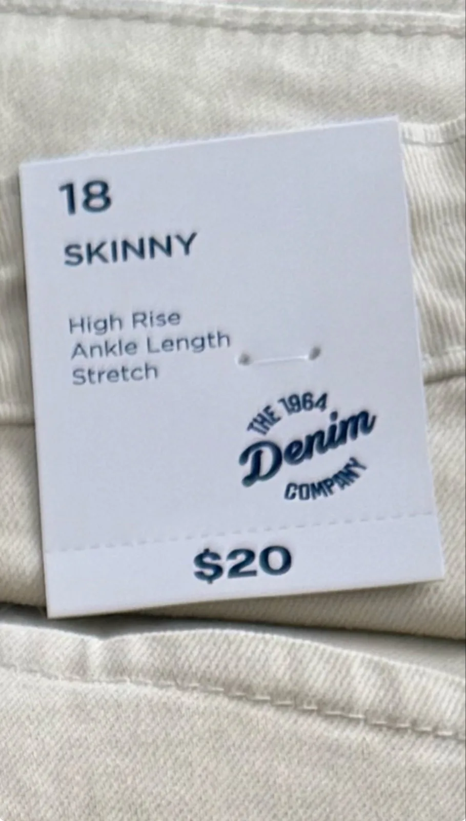 New The Dennim company Skinny legs stretch jeans size 18 – photo 4