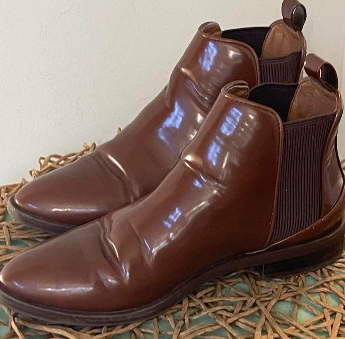 Zara pointed Chelsea leather boots women’s size 7 — photo 2