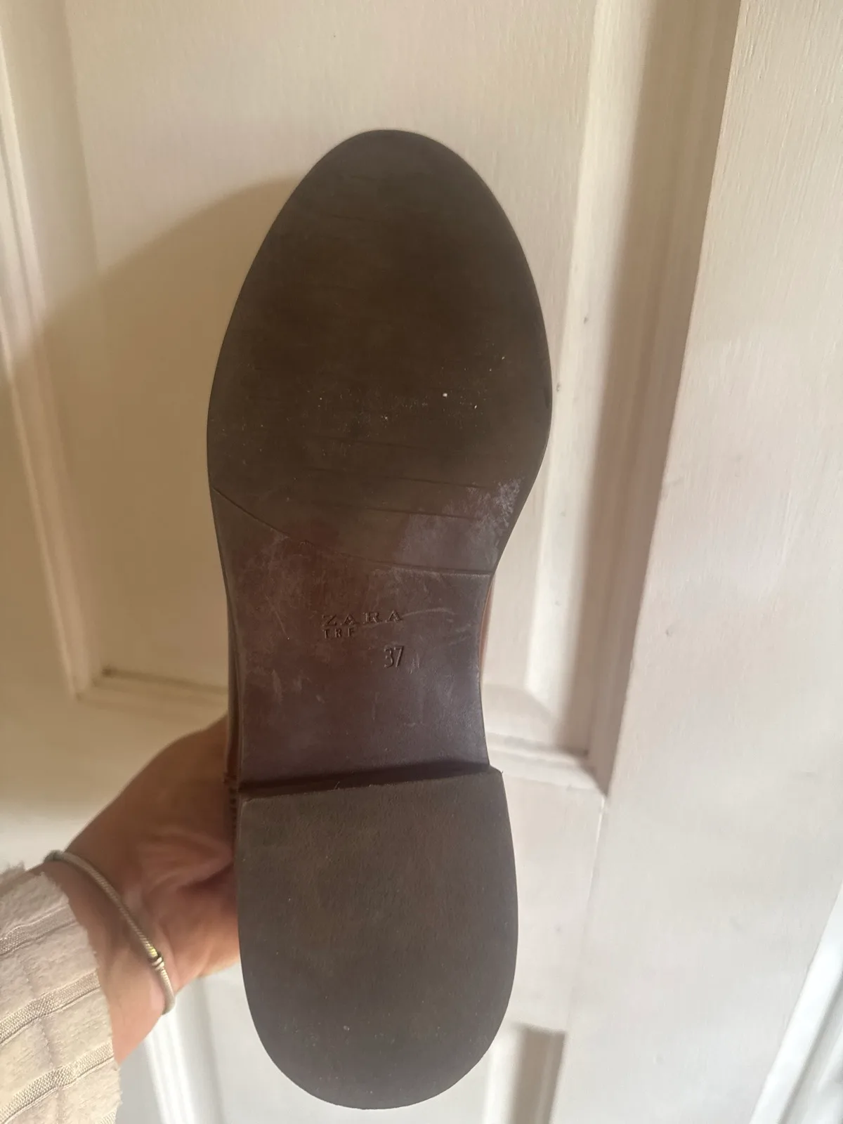 Zara pointed Chelsea leather boots women’s size 7 — photo 6