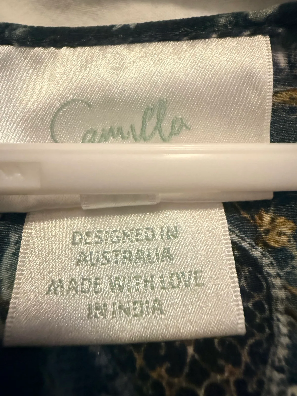 Camilla OS silk long kaftan — photo 7