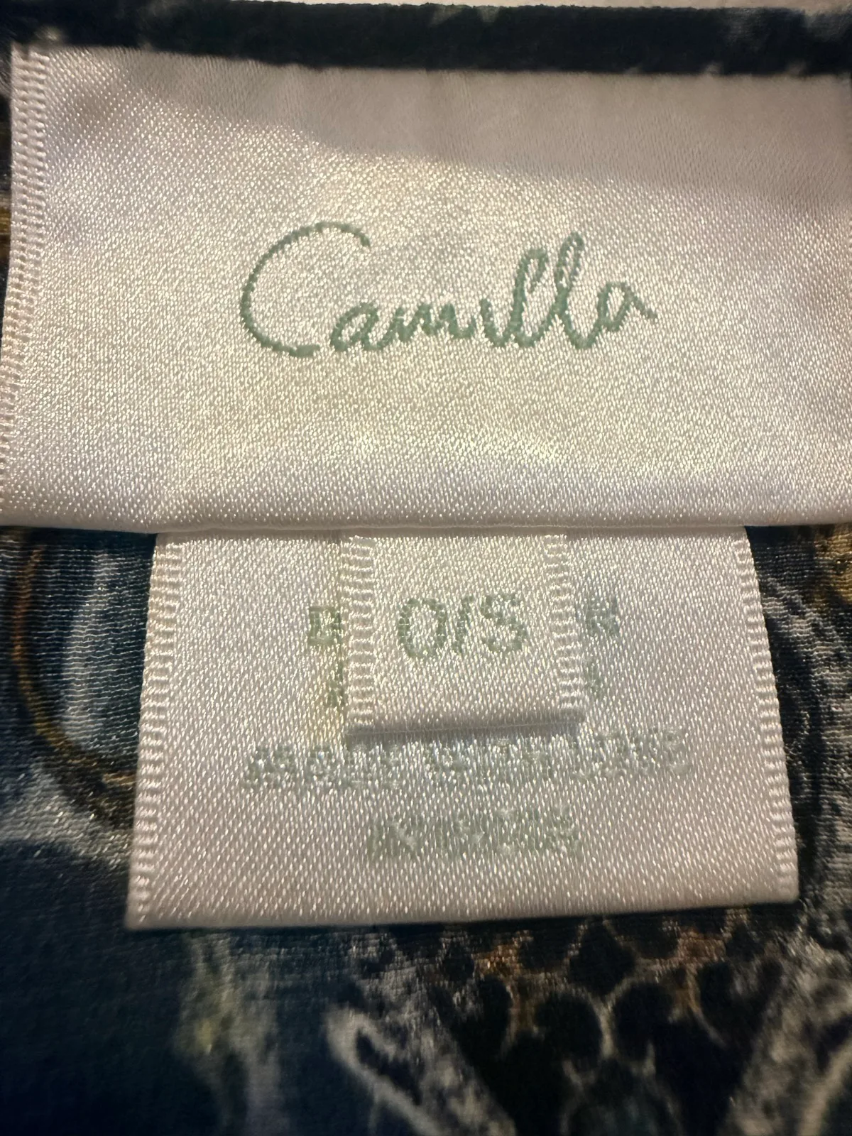 Camilla OS silk long kaftan — photo 8