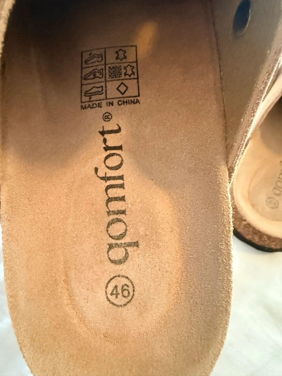 Qomfort suede mules size 46 – photo 3