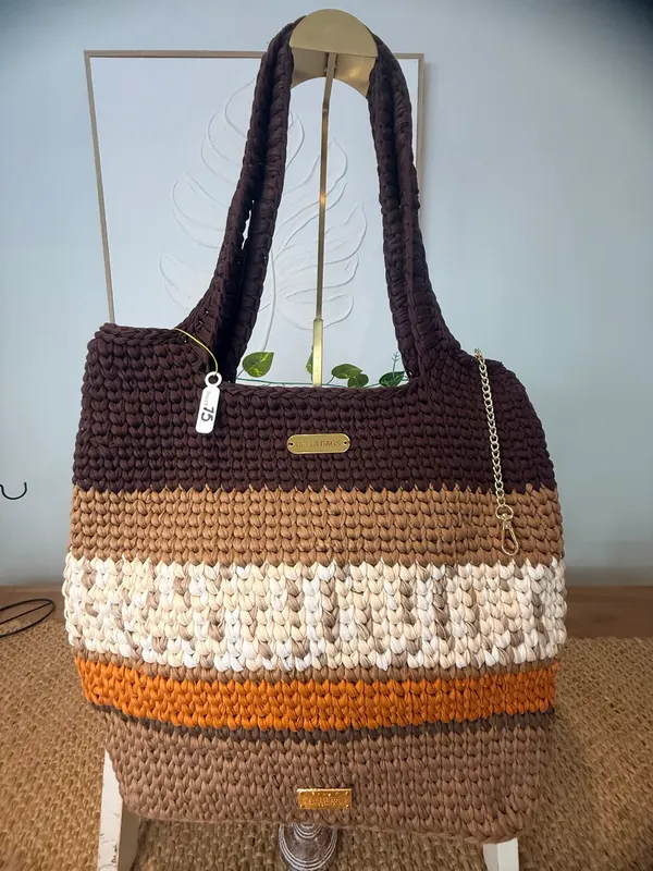Large new crochet bag handmade