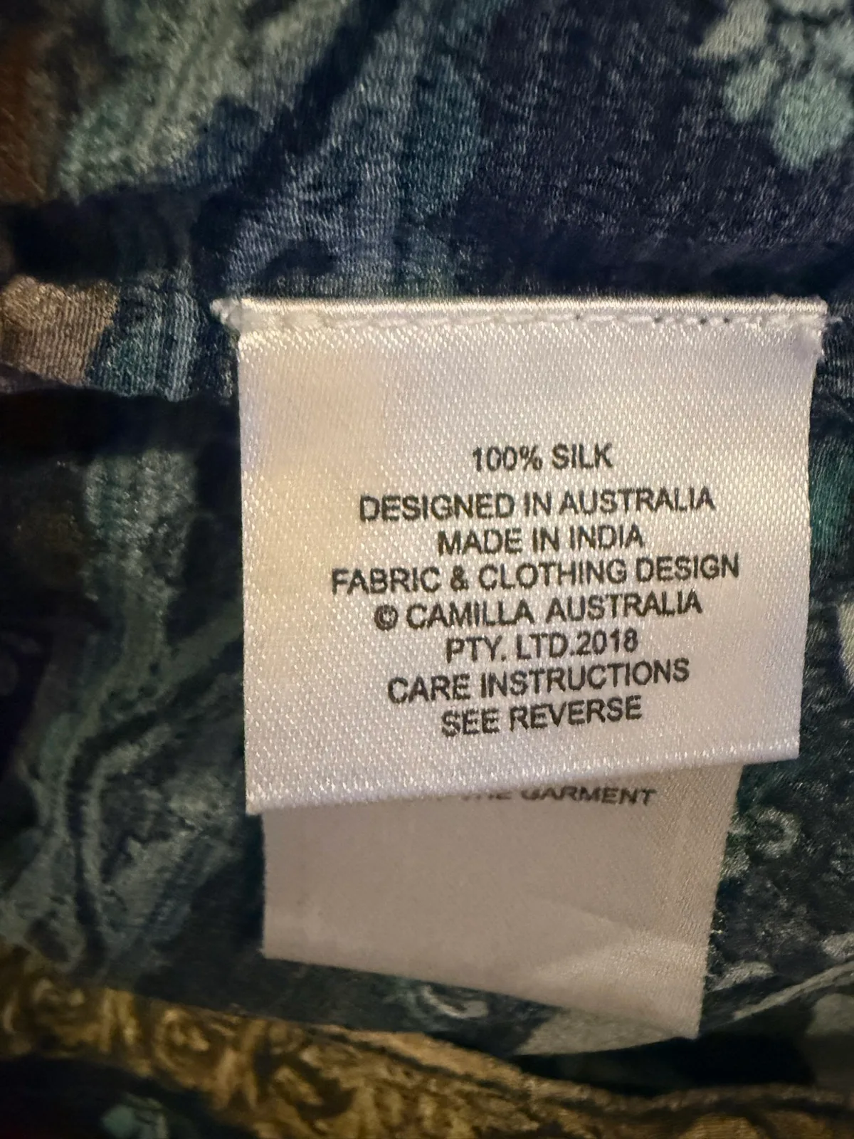 Camilla OS silk long kaftan — photo 4