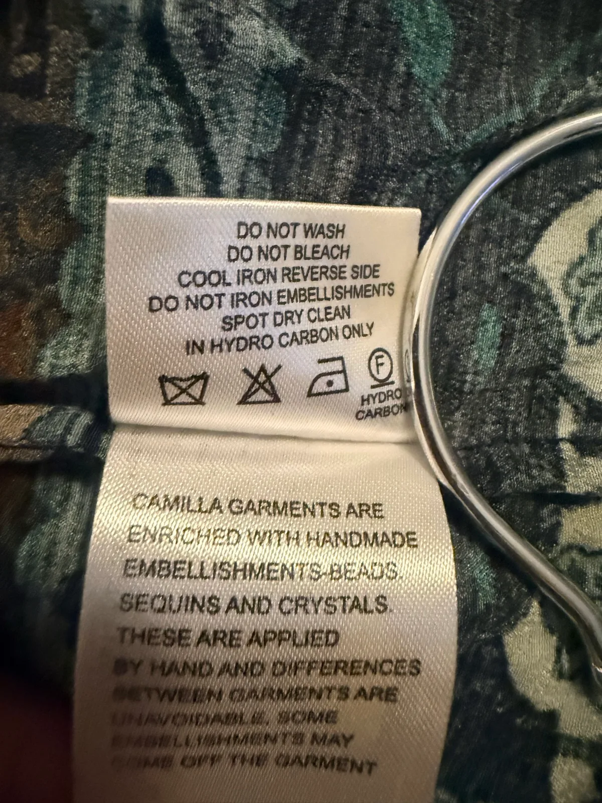 Camilla OS silk long kaftan — photo 6