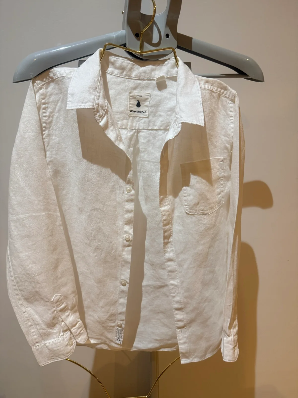 Country Road linen shirt size 10 kids – photo 8