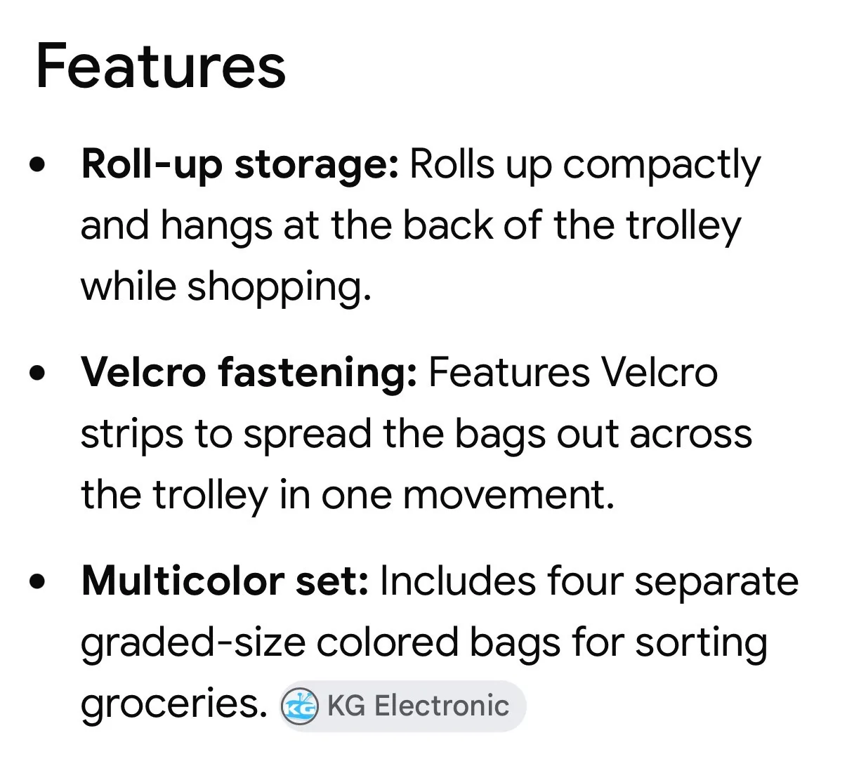 Shopping trolley bags set of 4 new — photo 3