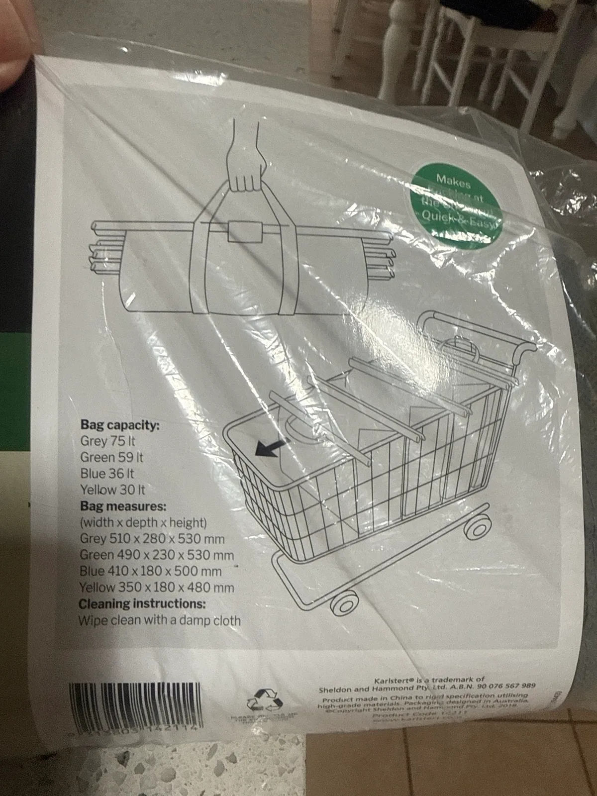 Shopping trolley bags set of 4 new — photo 5