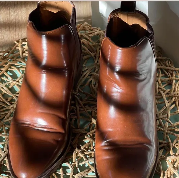 Zara pointed Chelsea leather boots women’s size 7