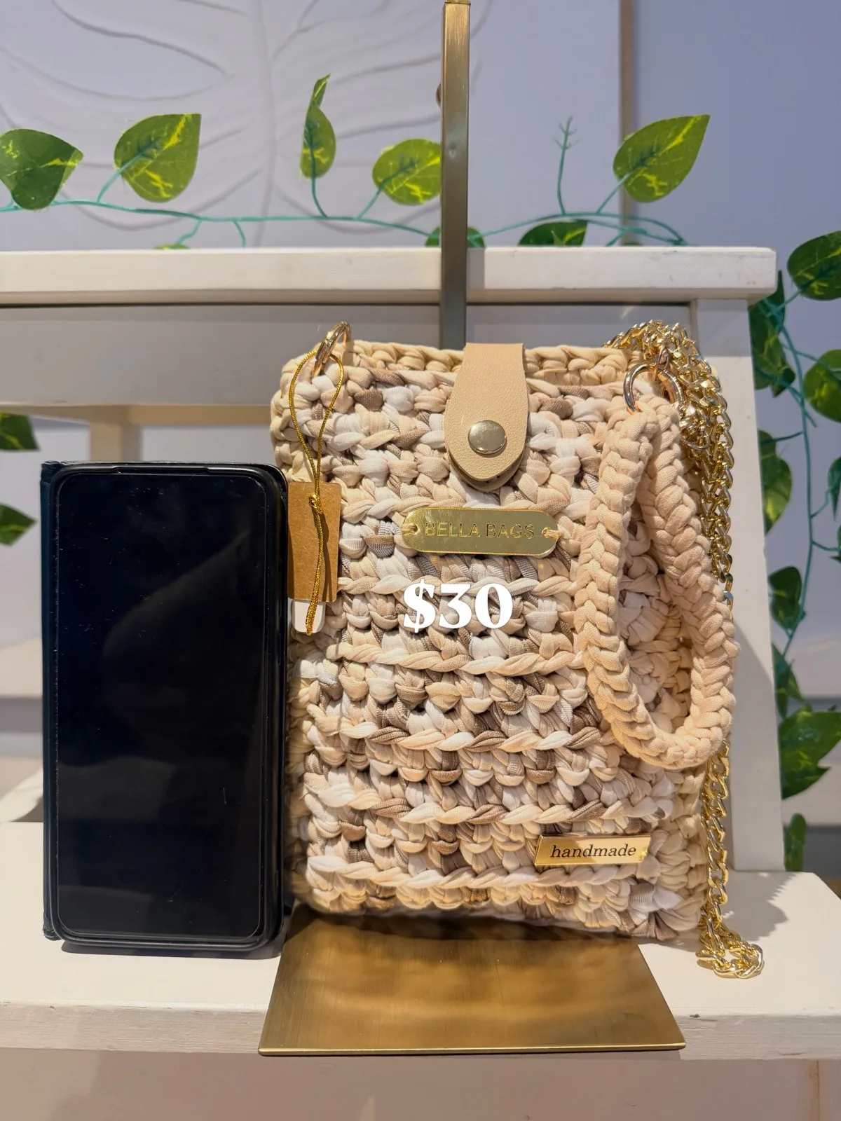 New crochet tote bag small handmade — photo 4