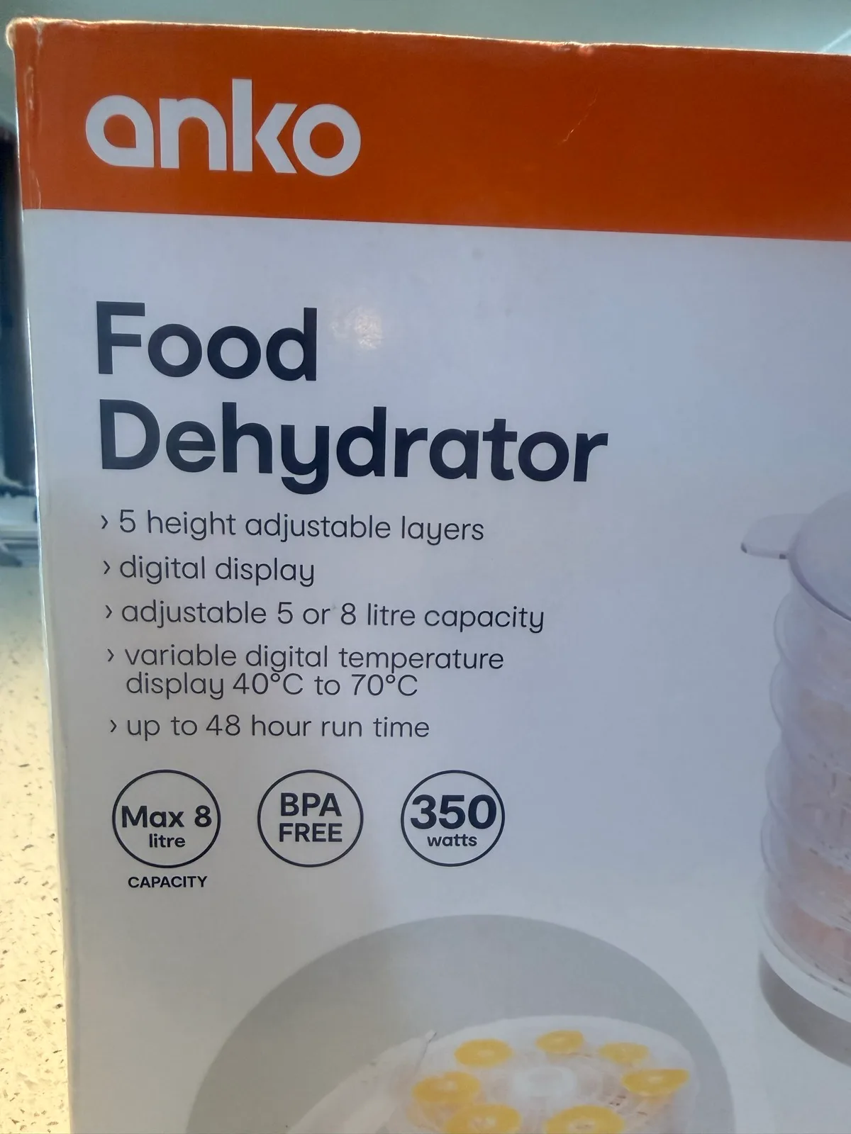 Anko food dehydrator new in box — photo 2